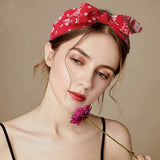 Paisley Bandana Top Knot Bow Headbands