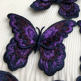 3Pcs Butterfly Embroidered Patches Appliqué Sewing DIY Crafts