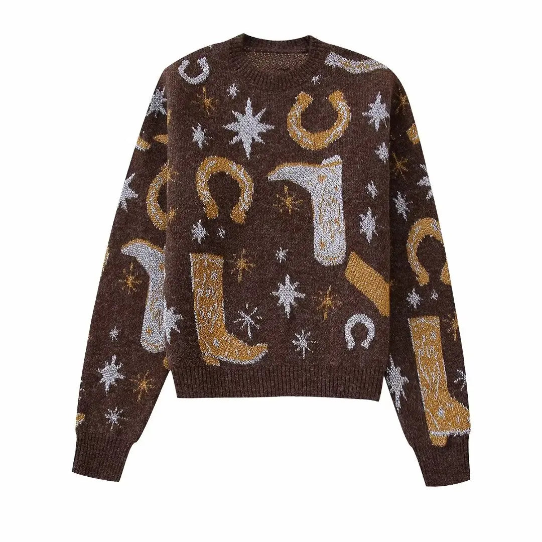 Boot Scooting Babe Knit Sweater Jumper