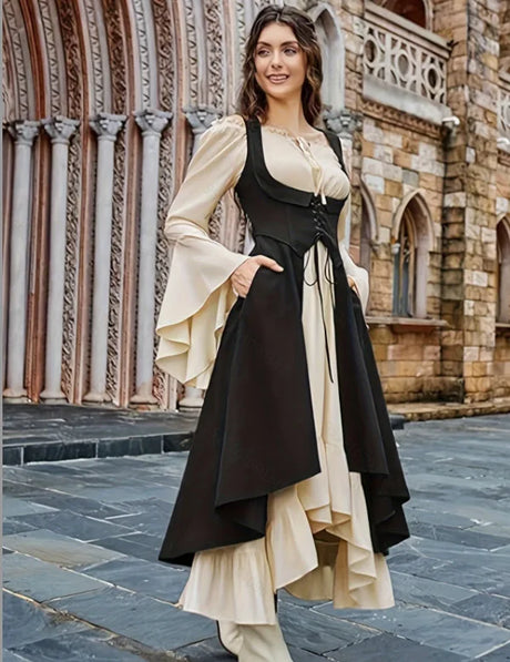 Renaissance Two Layer Peasant Dress Costume
