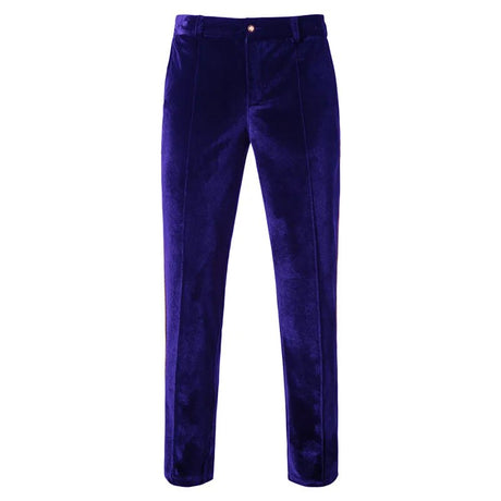Plush Velvet Suit Two-piece Mens Party Suits Double Breasted Tuxedo Blazers & Pants