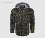 Woodsman Cotton Plaid Hooded Jacket Thick Warm Winter Plaid Shirts