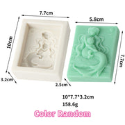 Mermaid Silicone Soap Moulds DIY Ocean Goddess Candle Resin Making Chocolate Mould