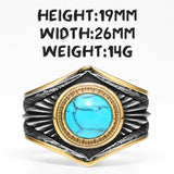 Starry Night Ring Stainless Steel Men Ring