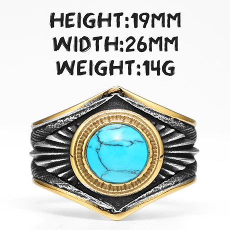 Starry Night Ring Stainless Steel Men Ring