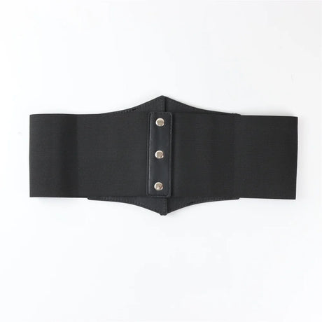 Dark Gothic PU Wide Waistband Steampunk Waist Cinch Underbust Corset