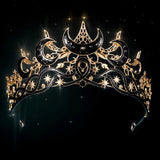 Night Court Gothic Moon Tiara Celestial Queen Crown