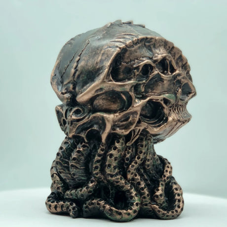 Cthulhu Mythical Resin Skull Figurine Home Library Decor Desktop Bookshelf Accessories