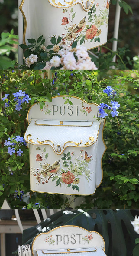 Metal Farmhouse Wall Mounted Post Box Mailboxes Letter Box
