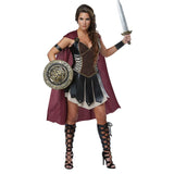 Ancient Roman Spartan Warrior Gladiator Cosplay Uniform for Women & Men