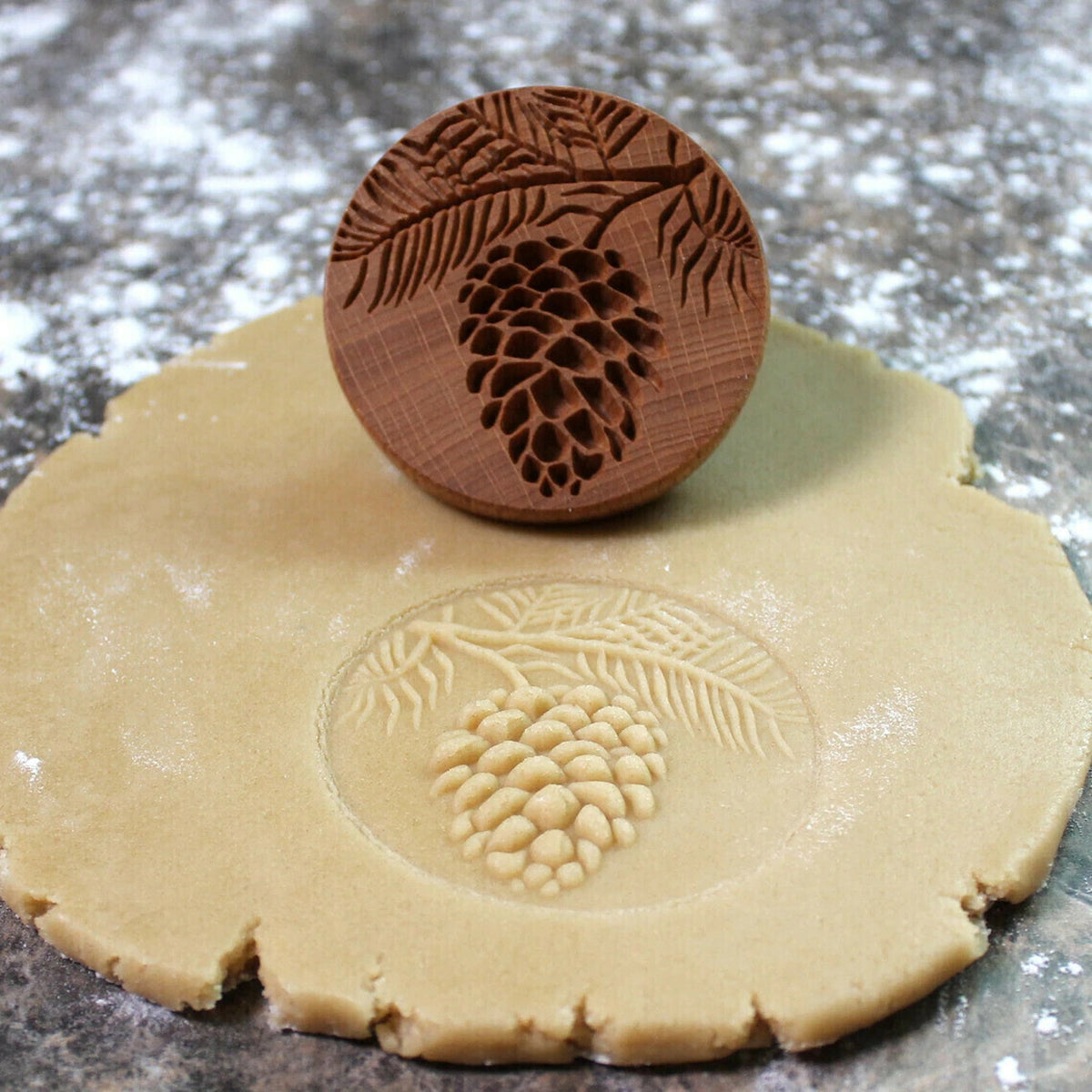 Wooden Cookie Stamp Press Moulds