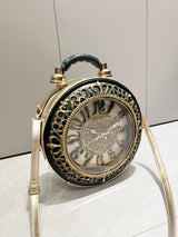 Steampunk Station Clock Handbags Shoulder Bags