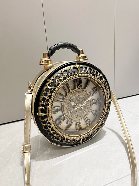 Steampunk Station Clock Handbags Shoulder Bags