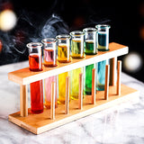 The Mad Scientist's Alchemy Bamboo Test Tube Holder Rack