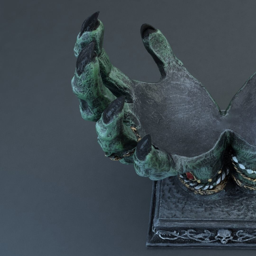 Crystal Ball Holder Resin Witch Hands Figurine Home Decor