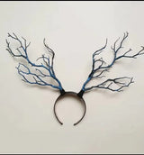 Forest Goddess Headwear Antler Deer Flower Crown Headbands Long Branches Photo Shoot Props