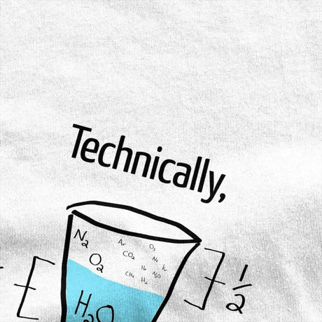 Men's Optimistic T-Shirts 'Technically It Is Always Full'