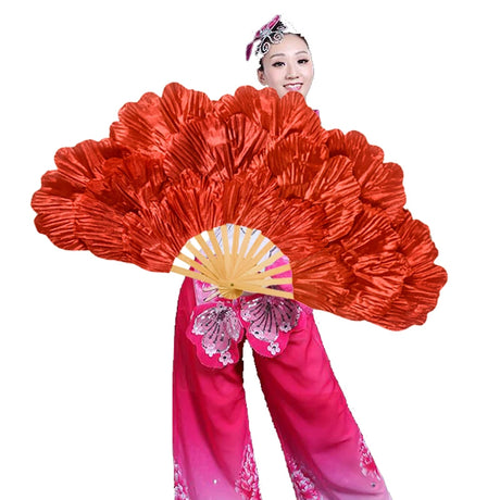 Peony Petal Fan Performance Dance Fan Double Sided