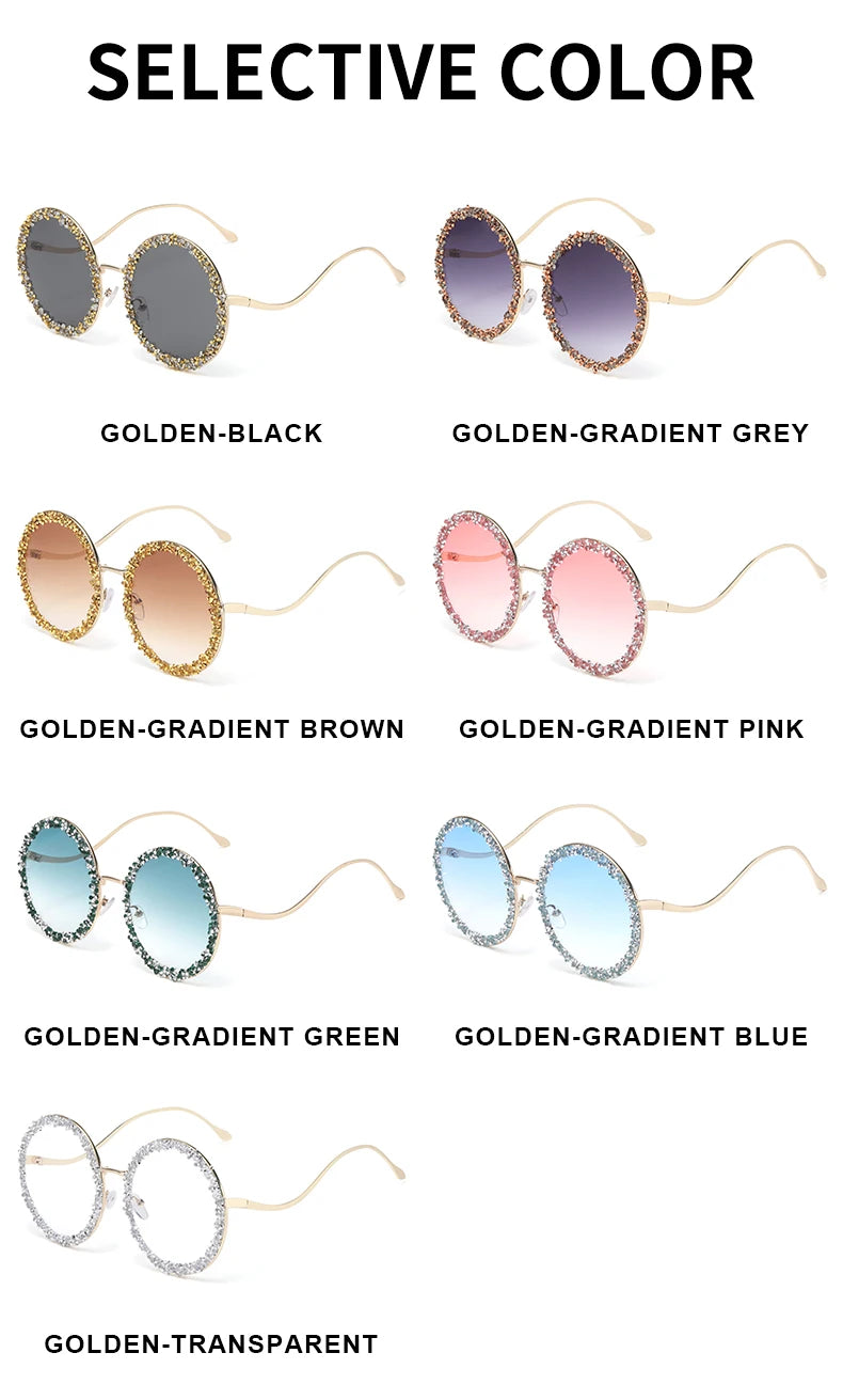 Diamond Moon Fun Glasses Sunglasses