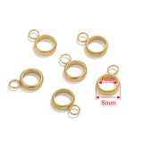 20pcs Stainless Steel Pendant Clip Connectors Bail Clasps For DIY Necklace Pendants Clip Pinch Findings Jewelry Making Supplies