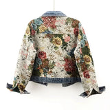 Maisie's Floral Print Denim Jacket