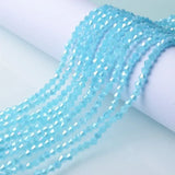 3/4/6mm Rainbow Austria Bicone Crystal Beads AB Colour Faceted Glass Beads for DIY Jewellery Making
