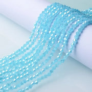 3/4/6mm Rainbow Austria Bicone Crystal Beads AB Colour Faceted Glass Beads for DIY Jewellery Making