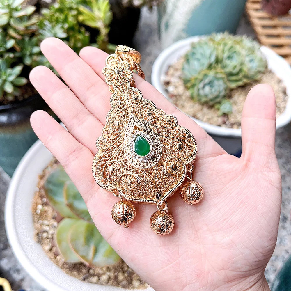 Morrocan Bell Pendant Necklace