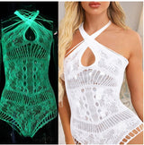 Glow in the Dark Fishnet Stockings and Body Suits