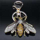 Crystal Bee Keyring