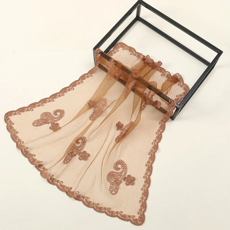 Lace Paisley Embroidered Square Bandana Scarf 23 Colours