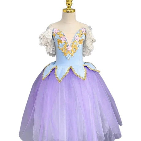 Fairy Tale Performance Ballet Long Tutu Dress Dance Costume