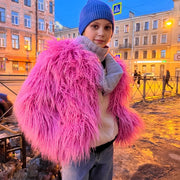 Faux Fur Coats Y2k Punk Rave Winter Jackets