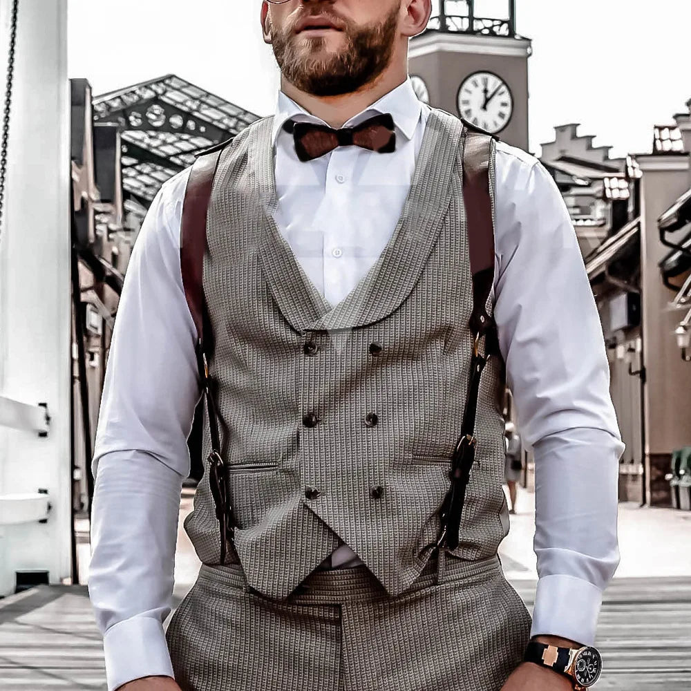 Men's Leather Bracers Harness Suspender Belts