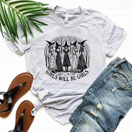 Girls Will Be Girls Witch T-Shirt