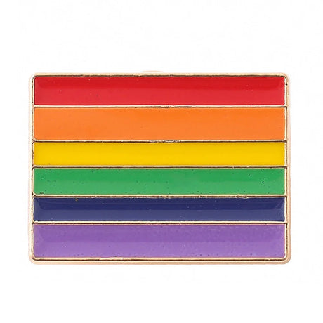 Love is Love Heart Rainbow Pride Flag Enamel Badges