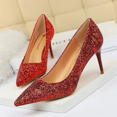 Magical Glittery High Heels in EIGHT Colours