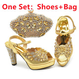 Peacock Peep-Toe Party Pumps Matching Bag and Shoes Set