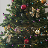 5M/roll Colourful Christmas Light Bulbs String Garland Christmas Decorations Xmas Tree Ornaments DIY Craft