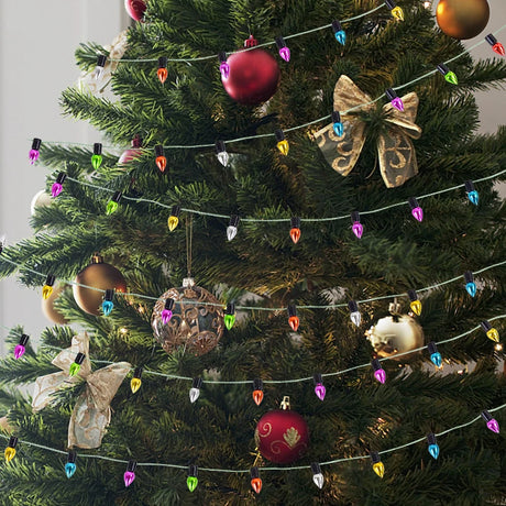 5M/roll Colourful Christmas Light Bulbs String Garland Christmas Decorations Xmas Tree Ornaments DIY Craft