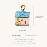 Ceramic House Charms English Cottage DIY Jewellery Making Necklace Bracelet Pendants