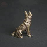 Copper Kelpie Lucky Dog Figurine Tea Pets
