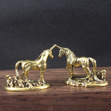 Brass Unicorn Figure Tea Pet