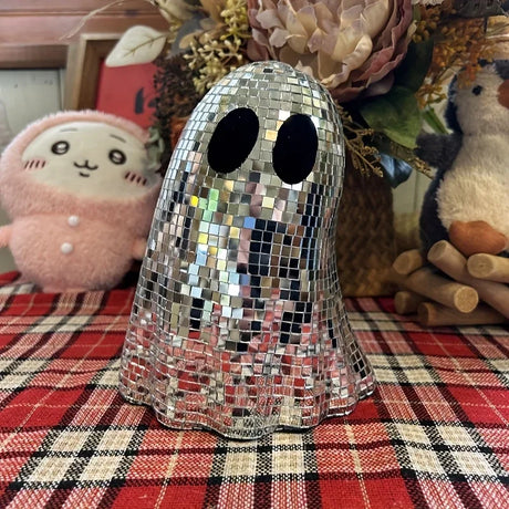 Halloween Disco Ghost Mirror Ball Decor