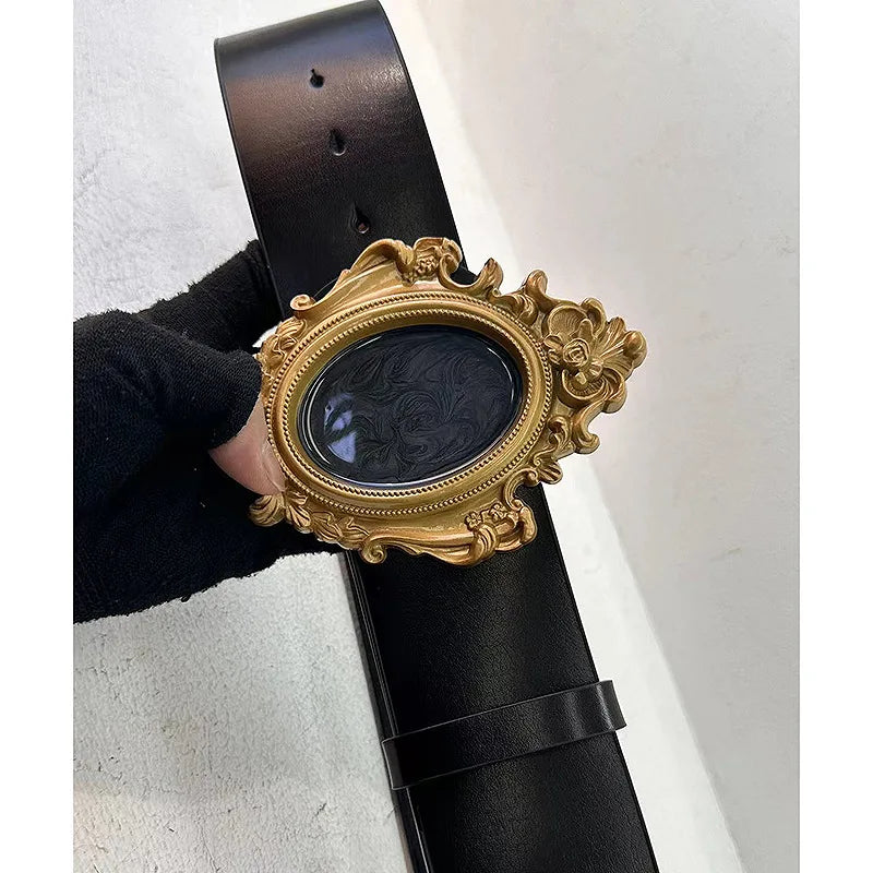 The Abyss Baroque Picture Frame Personality Belts