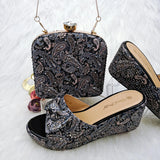 Paisley Wedge Flat Matching Shoes and Bags
