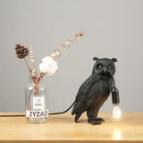 Owl Table Lamp Dark Academia Home Decor
