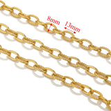 1meter PVD Gold Plated Stainless Steel Thick Large Heavy Chains Necklace Bracelet DIY Jewellery Making Finding