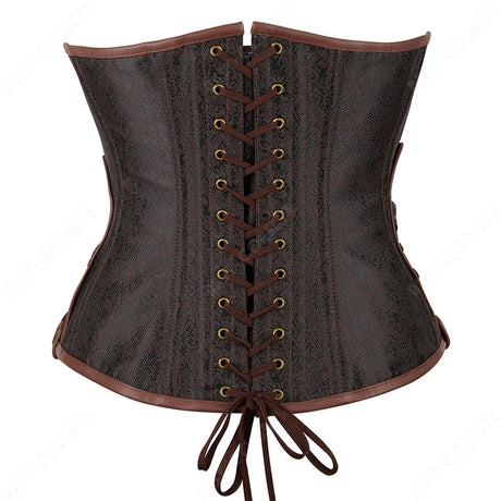 Octavia's Steampunk Underbust Steel Boned Corset