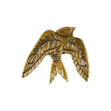 Golden Garden Animals Collection Lapel Pins Butterfly Swallow Bird Fox Cat Snake Brooches For Nature Lovers